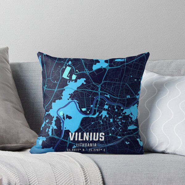 Item preview, Vilnius Midnight City Map designed and sold by HomeLivingCo.