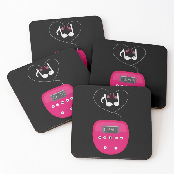Item preview, Discman or CD Player with Earphones and Romantic Musical Notes designed and sold by ChantellaGF.