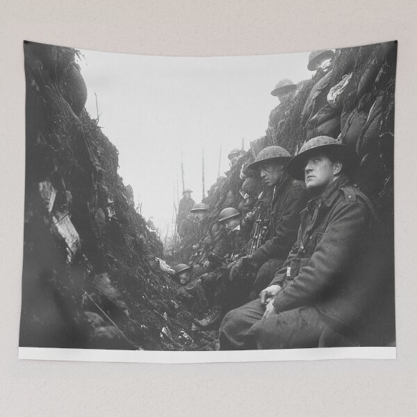 Item preview, The Men of the Trenches Standing in Muddy Trenches in No Mans Land designed and sold by Skyframe Aviation.