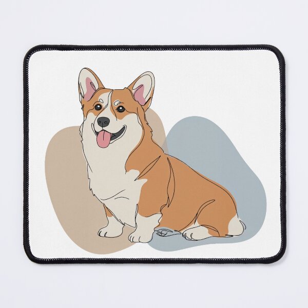 Item preview, Minimalist Cute Happy Corgi Cartoon Line designed and sold by TheCalmEdit.