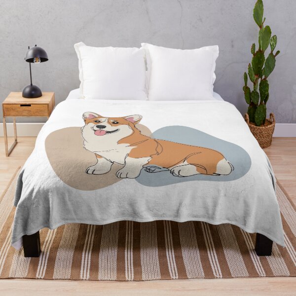 Item preview, Minimalist Cute Happy Corgi Cartoon Line designed and sold by TheCalmEdit.