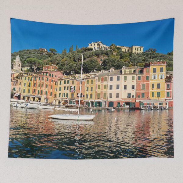 Item preview, Beautiful Portofino, colorful buildings designed and sold by EK EXCLUSIVE.