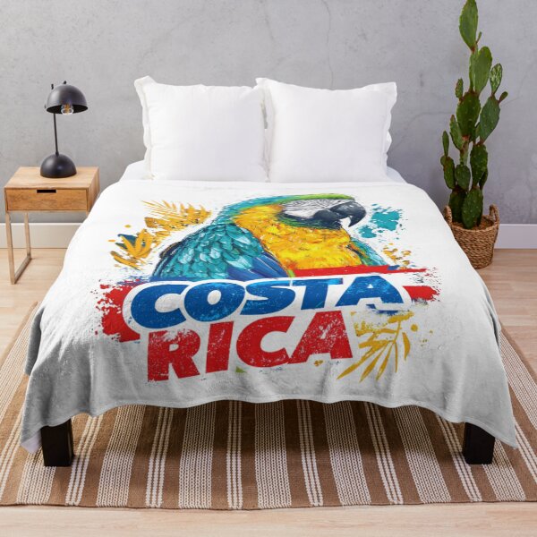 Item preview, Costa Rica Blue Yellow Macaw Paint Splatter Tropical Wildlife Design designed and sold by Blurbean.