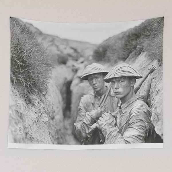 Item preview, Exhausted Tommies In Daily Routine at Dawn designed and sold by Skyframe Aviation.