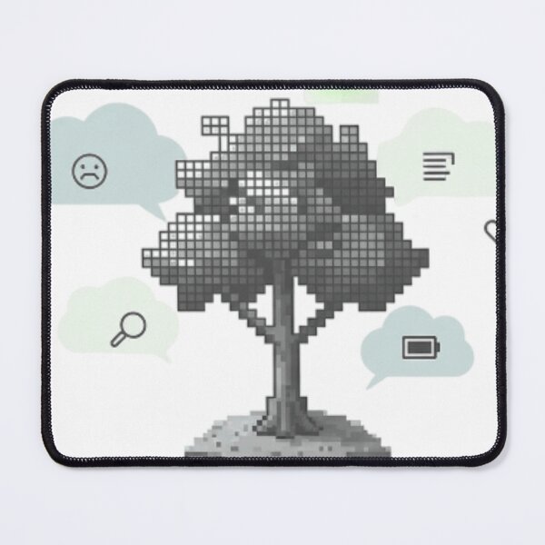 Item preview, Pixel Tree in the Cloud – Digital Vibe | Minimalist Generation Z designed and sold by jeamsarts.