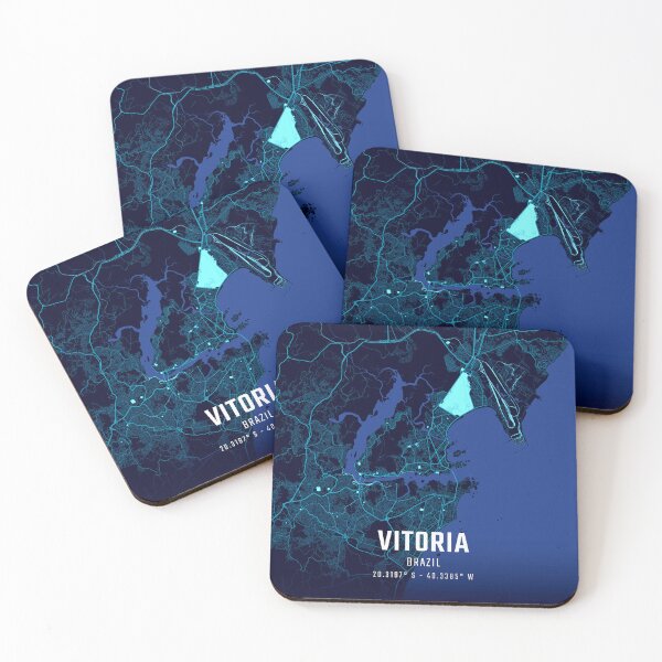 Item preview, Vitoria Midnight City Map designed and sold by HomeLivingCo.