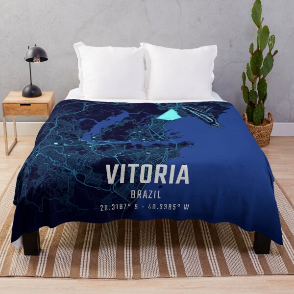 Item preview, Vitoria Midnight City Map designed and sold by HomeLivingCo.