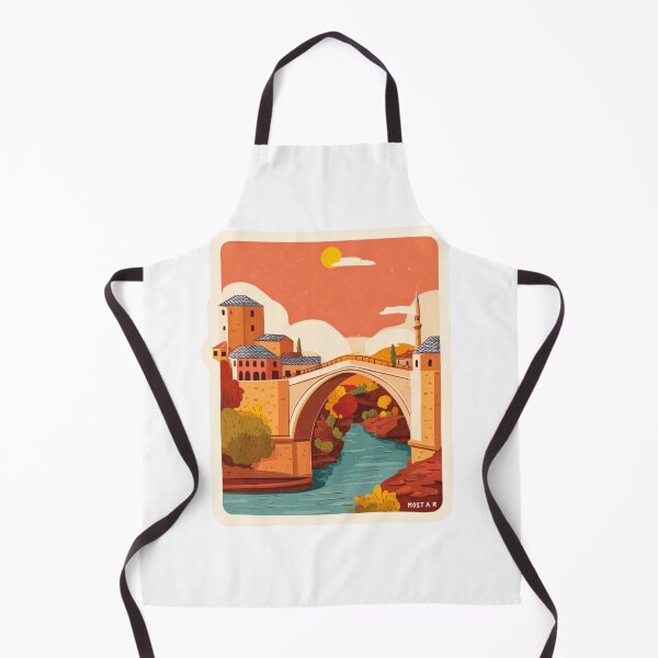 Item preview, Mostar Bosnia Herzegovina Historic Bridge Ottoman Architecture Poster designed and sold by Blurbean.