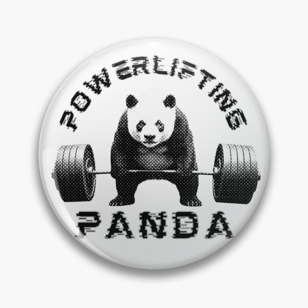 Item preview, Powerlifting Panda Halftone designed and sold by TrueArtsStore.