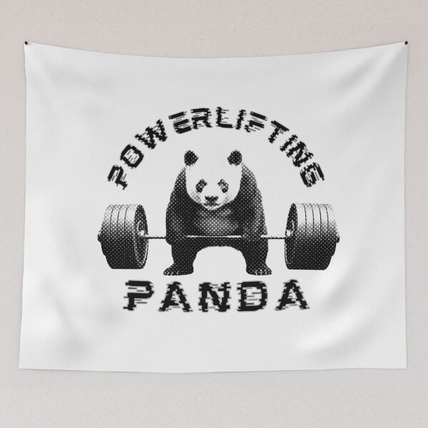 Item preview, Powerlifting Panda Halftone designed and sold by TrueArtsStore.