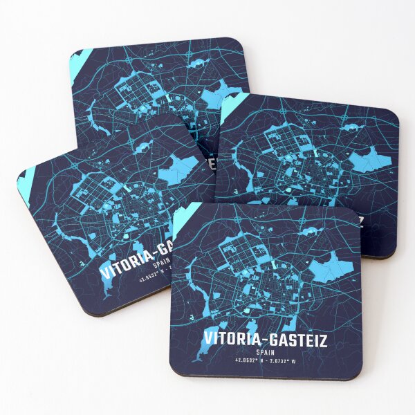 Item preview, Vitoria-Gasteiz Midnight City Map designed and sold by HomeLivingCo.