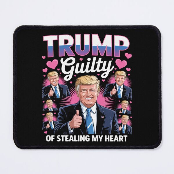 Item preview, Guilty Of Stealing My Heart Pink Trump Trump Girl Valentines designed and sold by RoyTill0Art.