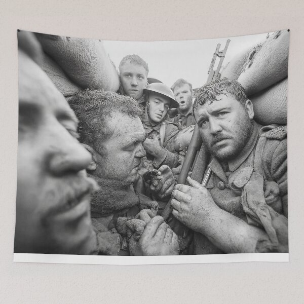 Item preview, Frontline Soldiers Surviving the Front Lines in the Morning Chill designed and sold by Skyframe Aviation.