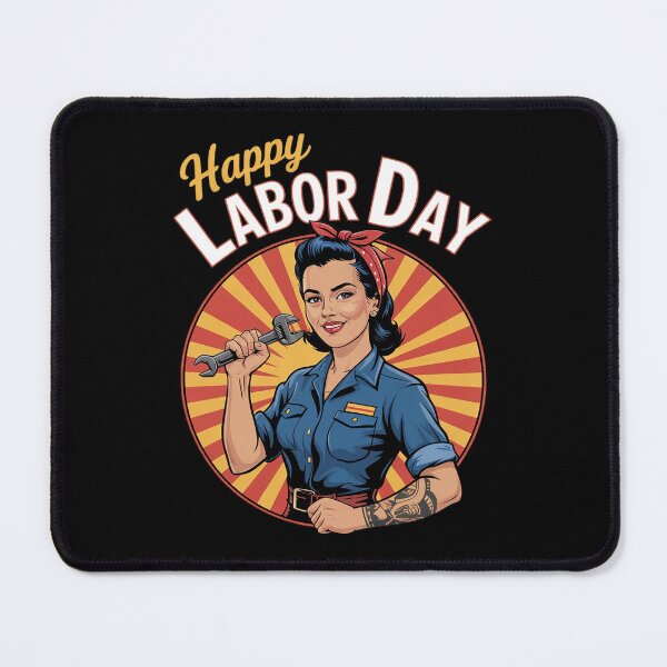 Item preview, Happy Labor Day Girl Strong Worker Movement Employer designed and sold by RoyTill0Art.