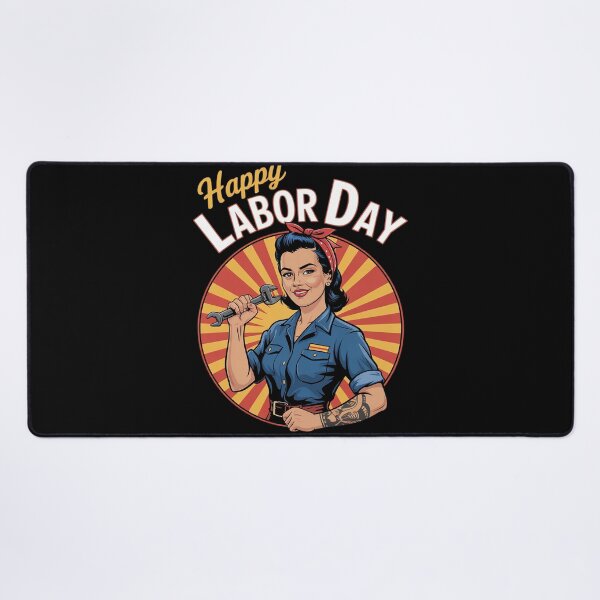 Item preview, Happy Labor Day Girl Strong Worker Movement Employer designed and sold by RoyTill0Art.