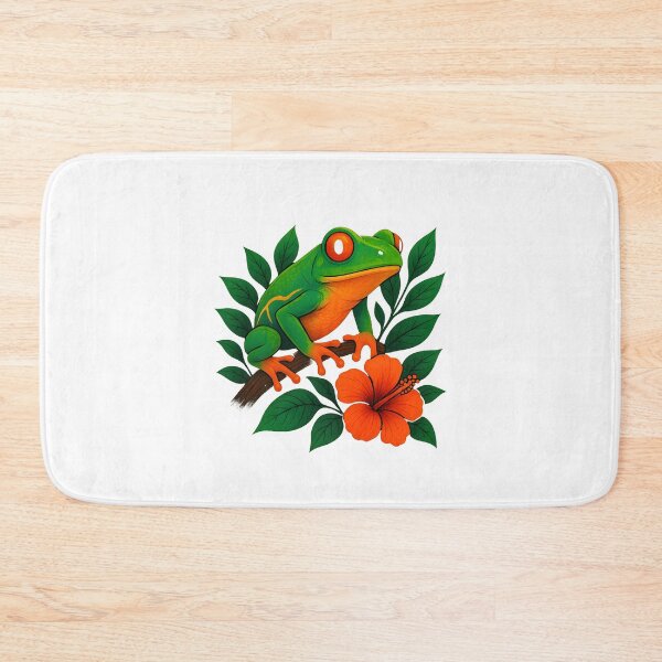 Item preview, Red-Eyed Jungle Frog — Tropical Vector Art designed and sold by UmniTok.