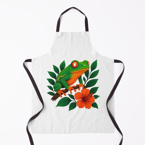 Item preview, Red-Eyed Jungle Frog — Tropical Vector Art designed and sold by UmniTok.
