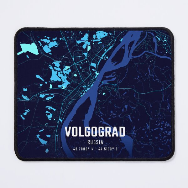 Item preview, Volgograd Midnight City Map designed and sold by HomeLivingCo.