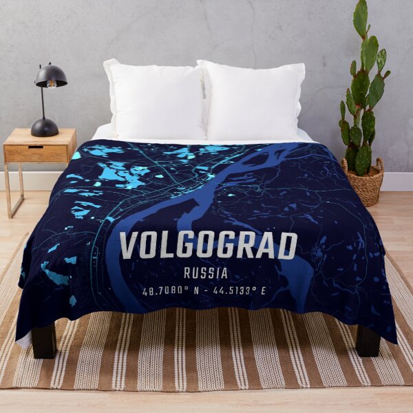 Item preview, Volgograd Midnight City Map designed and sold by HomeLivingCo.