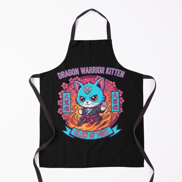 Item preview, Dragon Warrior Kitten Claw of Fury - Cute Martial Arts Cat designed and sold by AwesomeBeyondLimits.