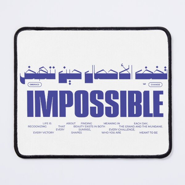 Item preview, Impossible Mindset – Embrace Change Streetwear Graphic designed and sold by MonoSoul Shop.