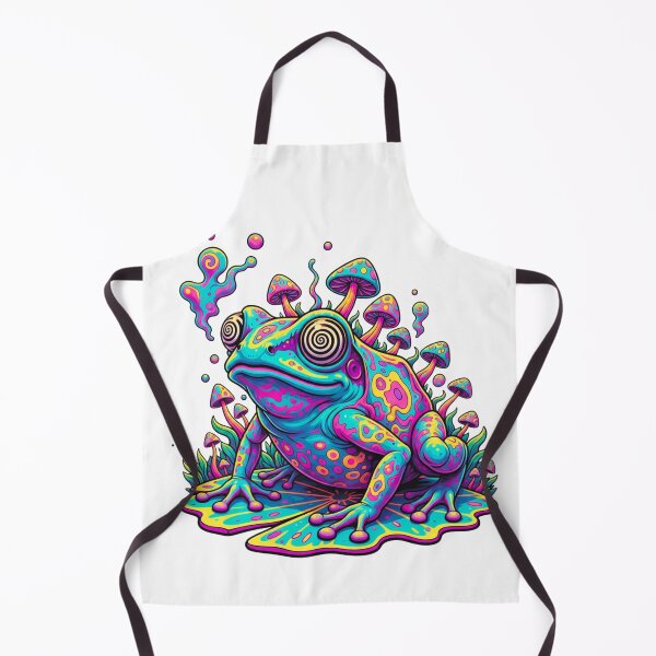 Item preview, HYPNOTIC PSYCHEDELIC MUSHROOM FROG FUNKY ART designed and sold by MythAndMotion.