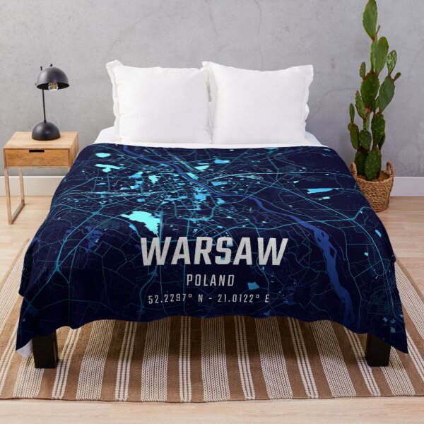 Item preview, Warsaw Midnight City Map designed and sold by HomeLivingCo.