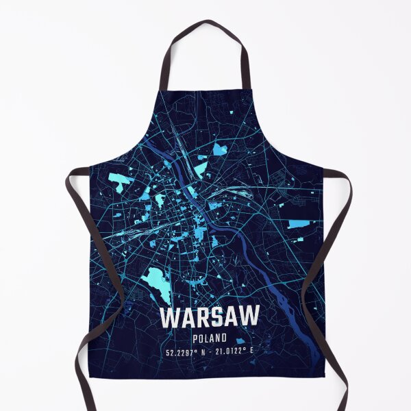Item preview, Warsaw Midnight City Map designed and sold by HomeLivingCo.