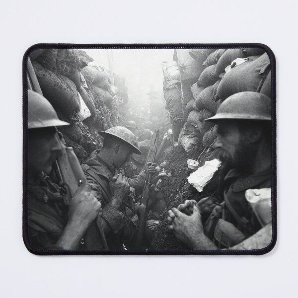 Item preview, British Infantry Amongst the Barbed Wire under Grey Skies designed and sold by Skyframe Aviation.