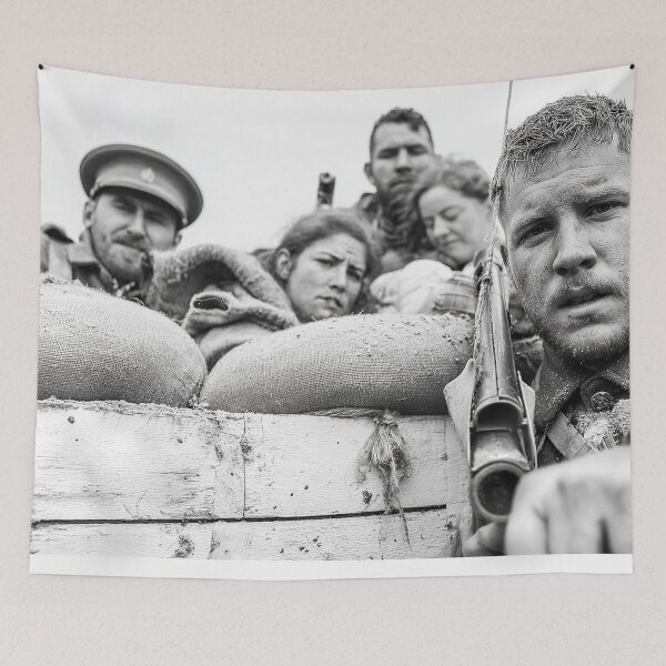 Item preview, British Infantry Resting Between Bombardments in Cold Rain designed and sold by Skyframe Aviation.