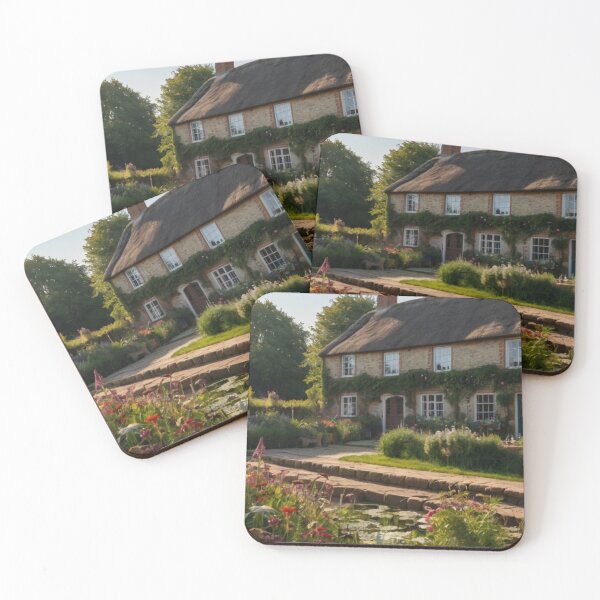 Item preview, Enchanting English Cottage with Canal and Garden View designed and sold by BlareBlare.