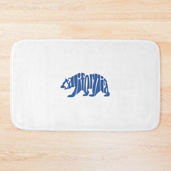 Item preview, California Typography Bear Design - Blue State Flag Graphic T-Shirt & Sticker designed and sold by denip.