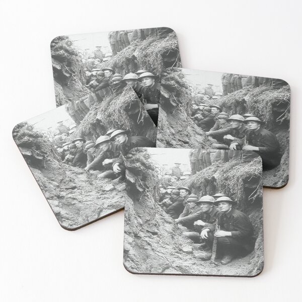 Item preview, WW1 Soldiers In the Depths of the Trenches in the Fog of War designed and sold by Skyframe Aviation.