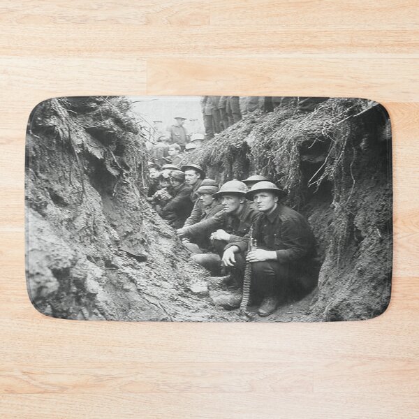 Item preview, WW1 Soldiers In the Depths of the Trenches in the Fog of War designed and sold by Skyframe Aviation.