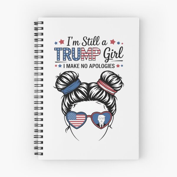 Item preview, I'm Still A Trump Girl I Make No Apologies Messy Bun  designed and sold by RoyTill0Art.