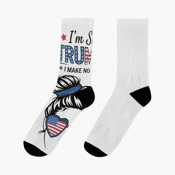 Item preview, I'm Still A Trump Girl I Make No Apologies Messy Bun  designed and sold by RoyTill0Art.