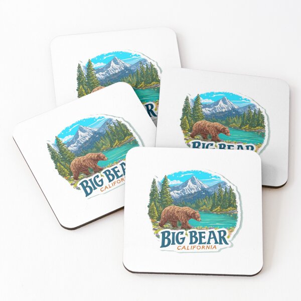 Item preview, Big Bear California Mountain Bear Alpine Lake Wilderness Scene designed and sold by Blurbean.