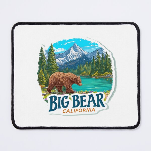 Item preview, Big Bear California Mountain Bear Alpine Lake Wilderness Scene designed and sold by Blurbean.