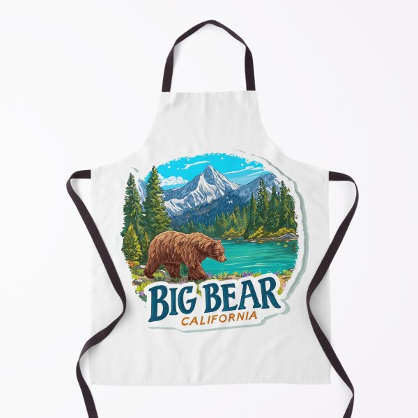 Item preview, Big Bear California Mountain Bear Alpine Lake Wilderness Scene designed and sold by Blurbean.
