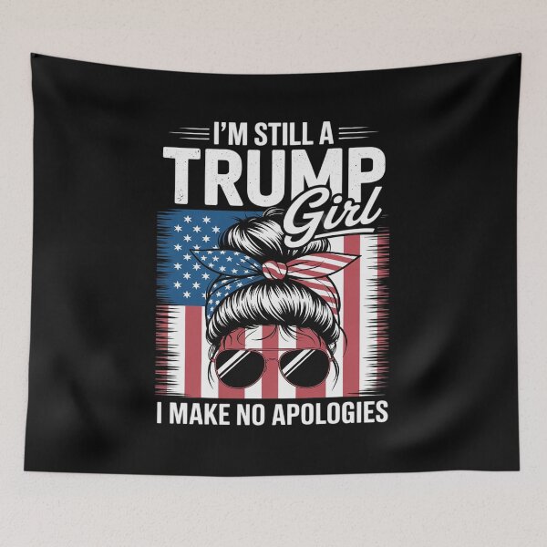 Item preview, I'm Still A Trump Girl I Make No Apologies Messy Bun2  designed and sold by RoyTill0Art.