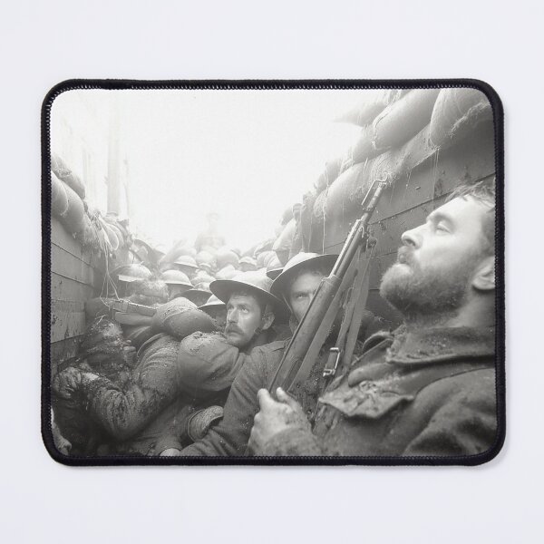 Item preview, War Weary Soldiers In the Depths of the Trenches in the Bleak Trenches designed and sold by Skyframe Aviation.