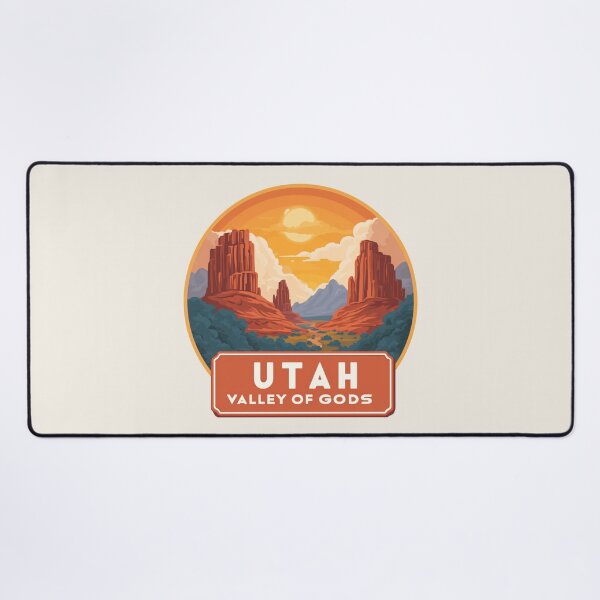 Item preview, Utah Valley of Gods Red Rock Formations Desert Sunset Sticker designed and sold by Blurbean.