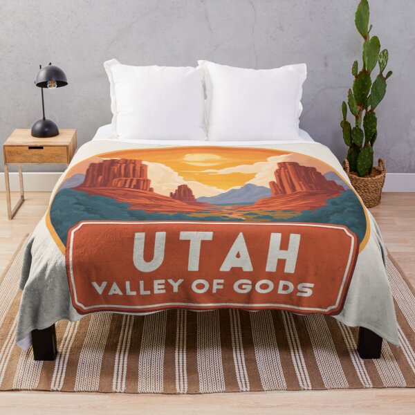 Item preview, Utah Valley of Gods Red Rock Formations Desert Sunset Sticker designed and sold by Blurbean.
