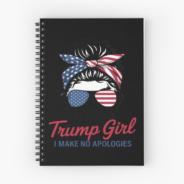 Item preview, I'm Still A Trump Girl Make No Apologies ic Messy Bun  designed and sold by RoyTill0Art.