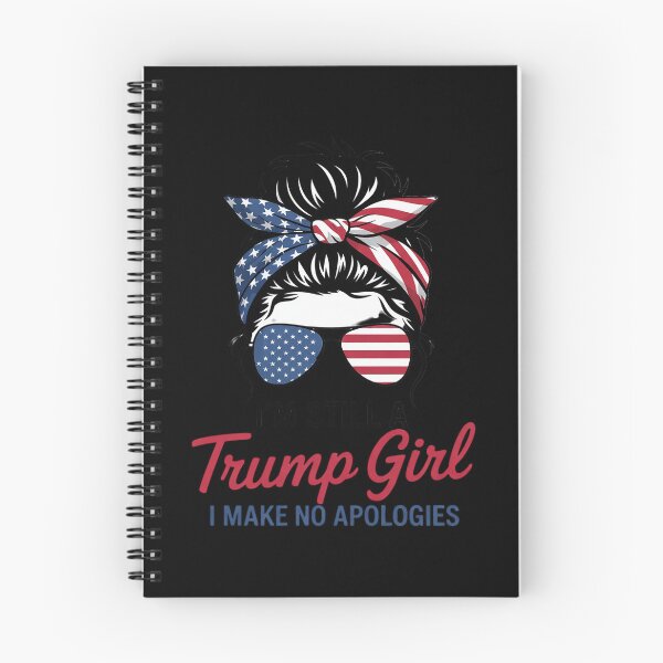 Item preview, I'm Still A Trump Girl Make No Apologies ic Messy Bun  designed and sold by RoyTill0Art.