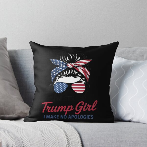 Item preview, I'm Still A Trump Girl Make No Apologies ic Messy Bun  designed and sold by RoyTill0Art.