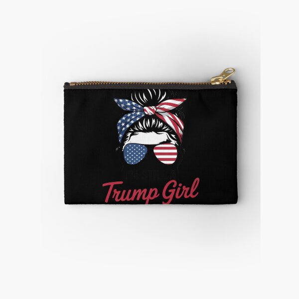 Item preview, I'm Still A Trump Girl Make No Apologies ic Messy Bun  designed and sold by RoyTill0Art.
