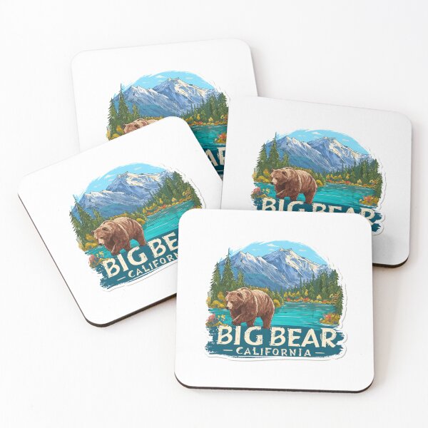 Item preview, Big Bear California Brown Bear Mountain Lake Wilderness Sticker designed and sold by Blurbean.