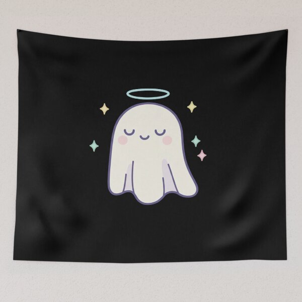 Item preview, Cute Minimal Ghost – Soft Aesthetic Spooky Friendly Design designed and sold by JustCrafted.