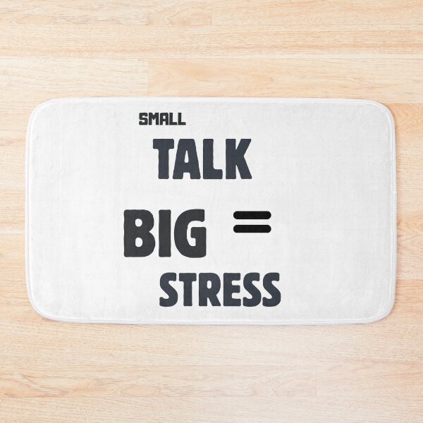 Item preview, Small Talk = Big Stress – Funny Introvert Office Quote designed and sold by CielaNoir.